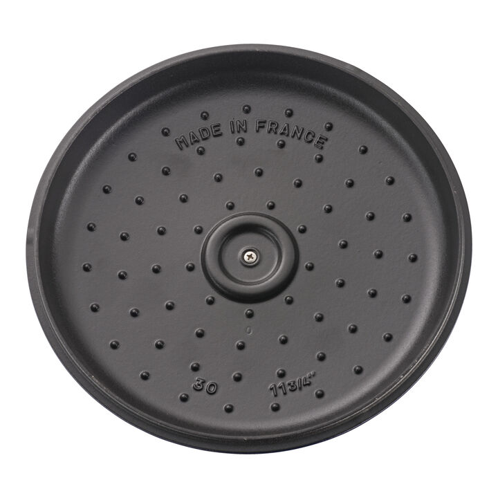 Cast Iron, 3.5 qt, Braiser, Dark Blue, large 4