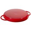 Grill Pans, 30 cm cast iron round Pure grill, cherry, small 2