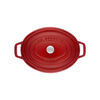 Cast Iron - Oval Cocottes, 7 qt, Oval, Cocotte, Cherry, small 2