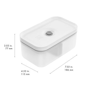 Vakumlu Yemek Taşıma Kabı, M, Plastik, yarı şeffaf-Gri,,large 5