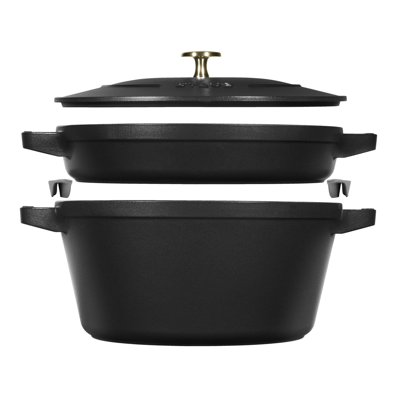 Set de casseroles Black Matt, 2-pces,,large 1