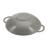 Specialities, 37 cm Cast iron Wok with glass lid graphite-grey, small 4