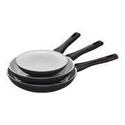 3-pc (8" 10" & 11") Fry Pan Set, White