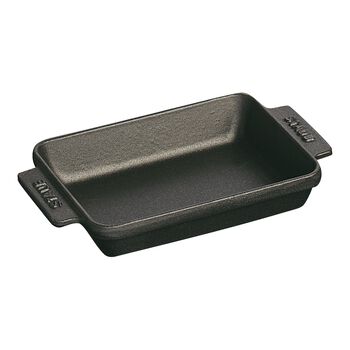 5.5-x 4.33 inch, rectangular, Mini Baker, black matte,,large 1