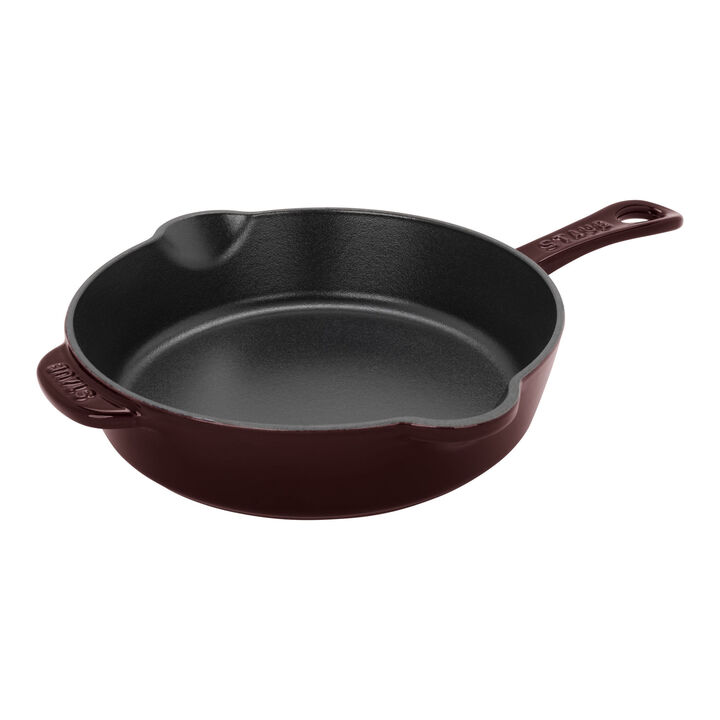 Cast Iron, 8.5-inch, Traditional Deep Skillet, Grenadine, large 1