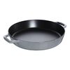 Cast Iron, 13-inch, Paella Pan, Graphite Grey - Visual Imperfections, small 1