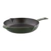 26 cm / 10 inch cast iron Frying pan, basil-green - Visual Imperfections,,large