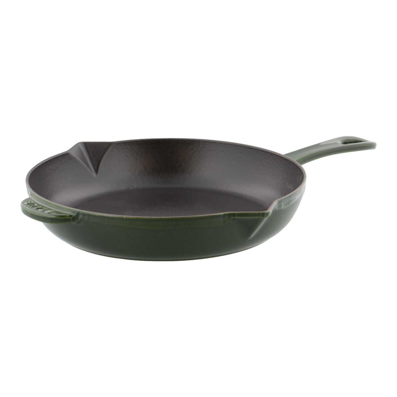 26 cm / 10 inch cast iron Frying pan, basil-green - Visual Imperfections,,large 1