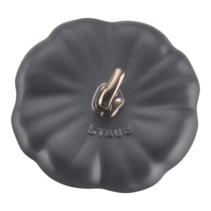 Ceramique, パンプキンココット 15 cm, パンプキンスープ, ブラック, セラミック, large 4