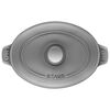 Cast Iron - Baking Dishes & Roasters, 9-inch, Oval, Covered Baking Dish With Lid, Graphite Grey, small 2