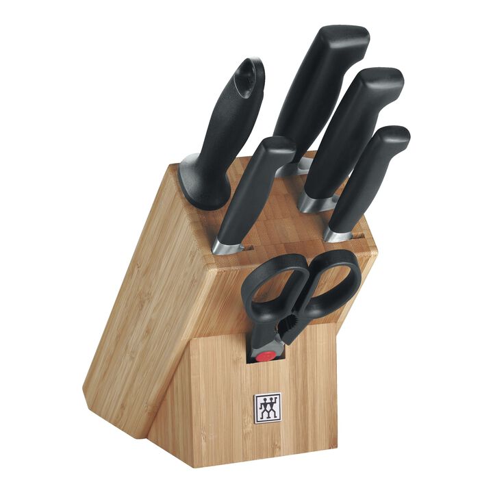 Four Star, 7-pcs, Knife block set, natural, large 1