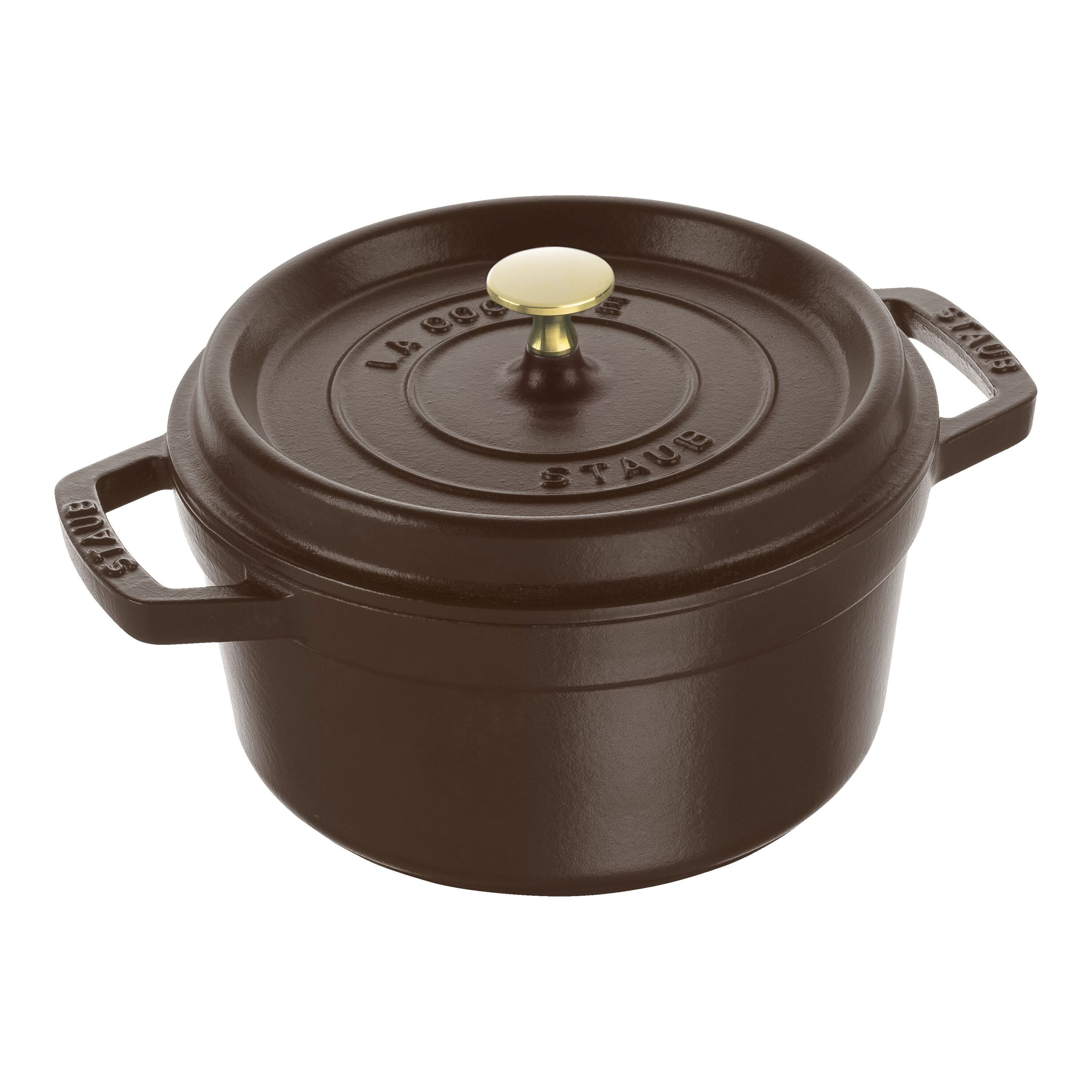 Staub La Cocotte Cocotte 20 cm, rund, Chocolate, Gusseisen