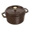 La Cocotte, Gryta 20 cm / 2,2 l, Rund, Choklad, Gjutj&auml;rn, small 1