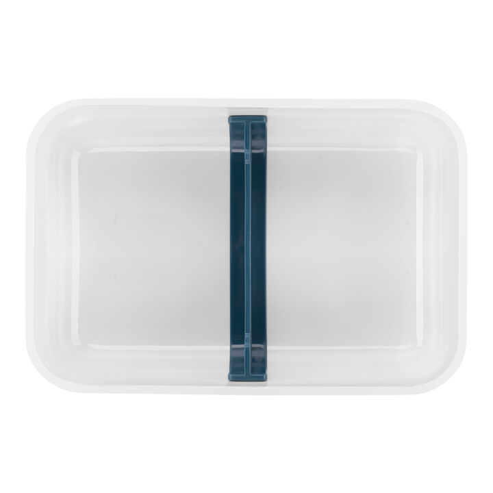 Fresh & Save, Boîte à tartines sous-vide L plate, Matière synthétique, semi transparent-Blue La-Mer, large 4