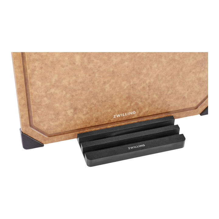 Set med skärbrädor och hållare, S/M/L, 4 delar, bruna/svarta, fiberträ, large 4