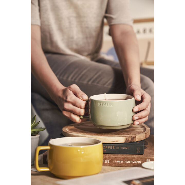 Ceramique, 500 ml ceramic Mug eucalyptus, large 2