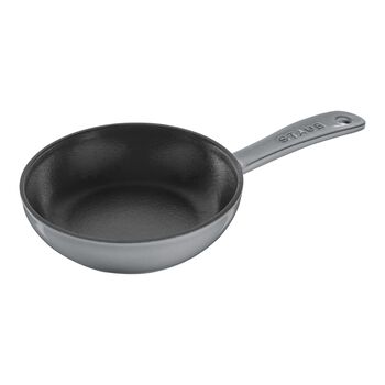 16 cm / 6.5 inch cast iron Frying pan, graphite-grey,,large 1
