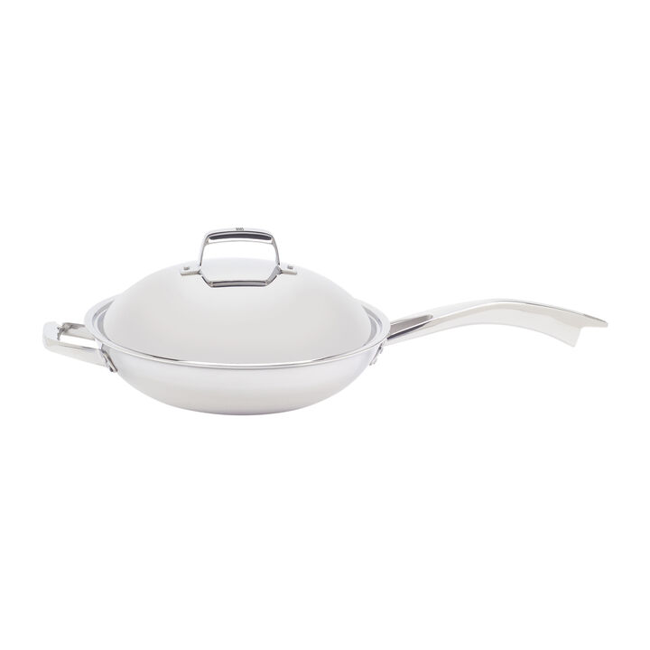 TruClad, Wok with lid, 32 cm / 12.5 inch, 18/10 Stainless Steel, large 2