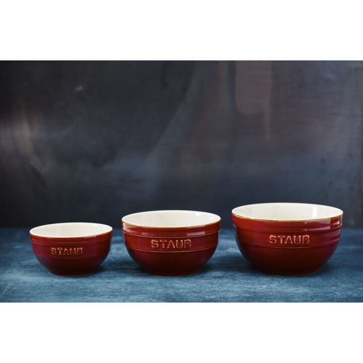 Staub Ensemble de bols céramique gris antique 4 pièces