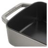 Cast Iron - Baking Dishes & Roasters, 12-x 8-inch, Rectangular, Roasting Pan, Graphite Grey, small 2