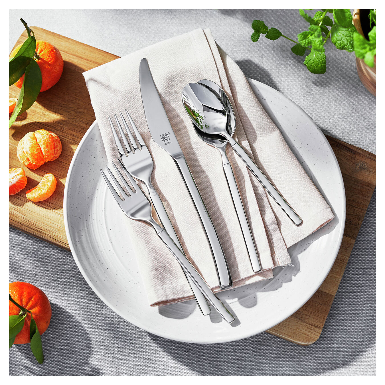 45-pc Flatware Set, 18/10 Stainless Steel ,,large 2