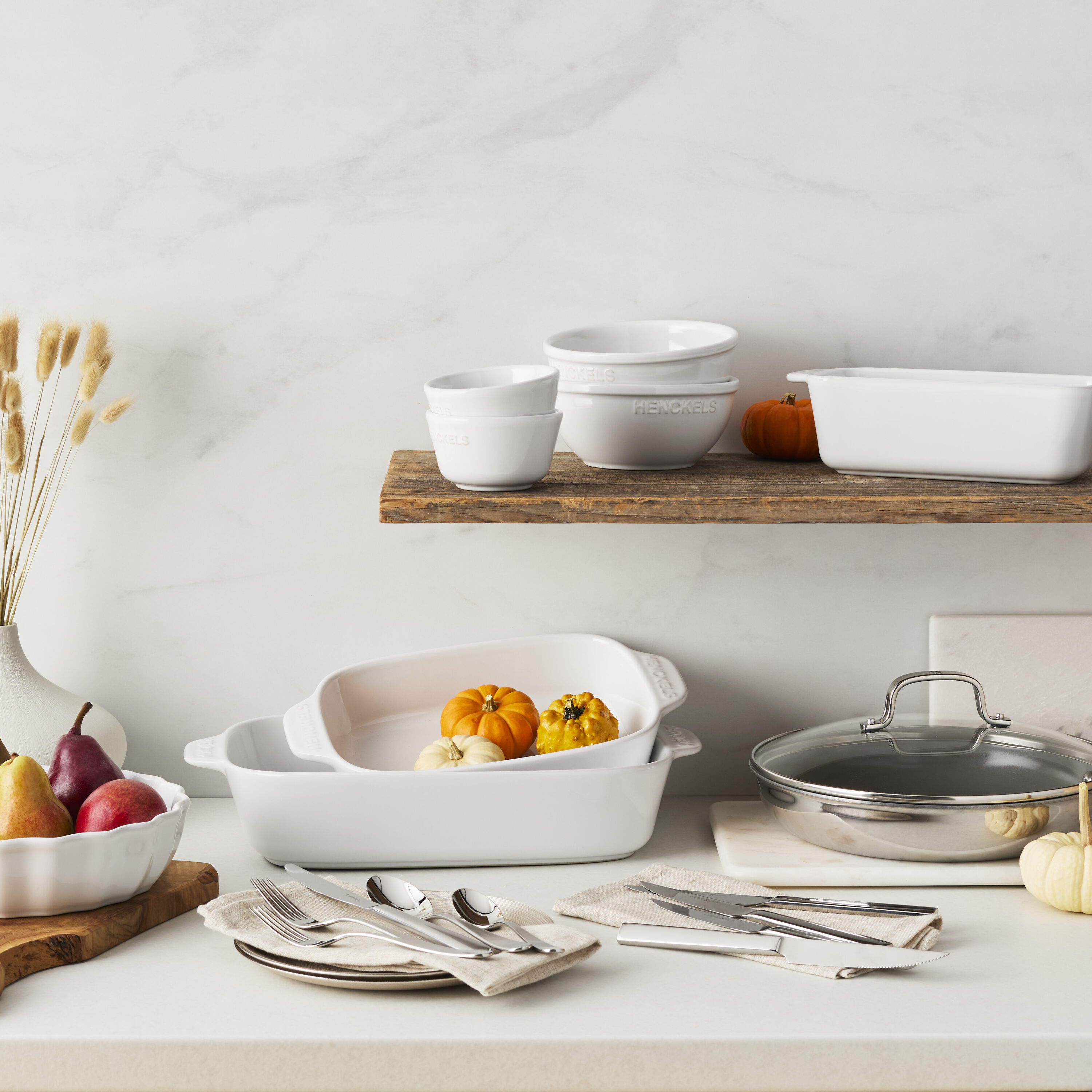 Buy Henckels Ceramic 8 Piece Bakeware set, white | ZWILLING.COM