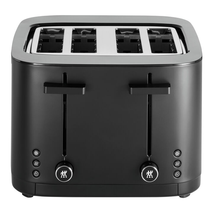 Enfinigy, 4 Short Slots Toaster, Black Matte, large 3