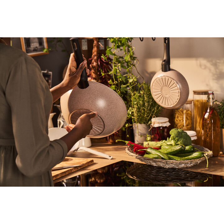 Ballarini Ledro ceramic sauté pan with glass lid from Ballarini