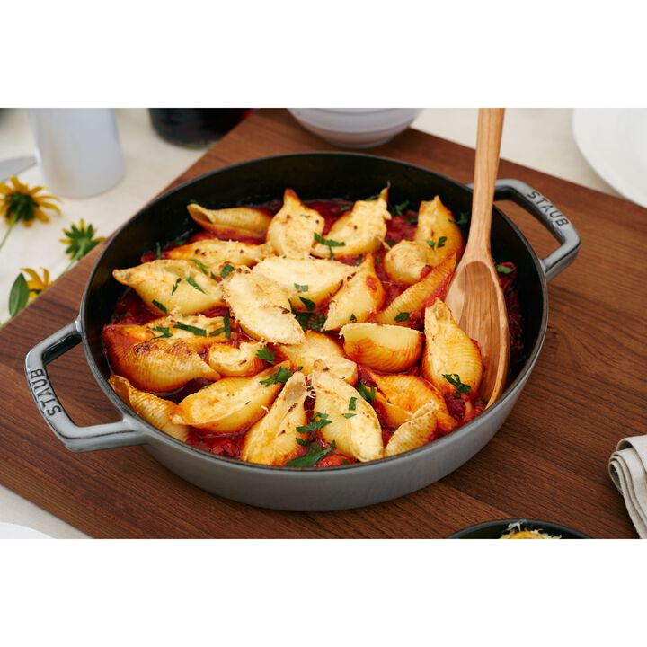 Pans, 26 cm / 10 inch cast iron Frying pan with 2 handles, graphite-grey - Visual Imperfections, large 2