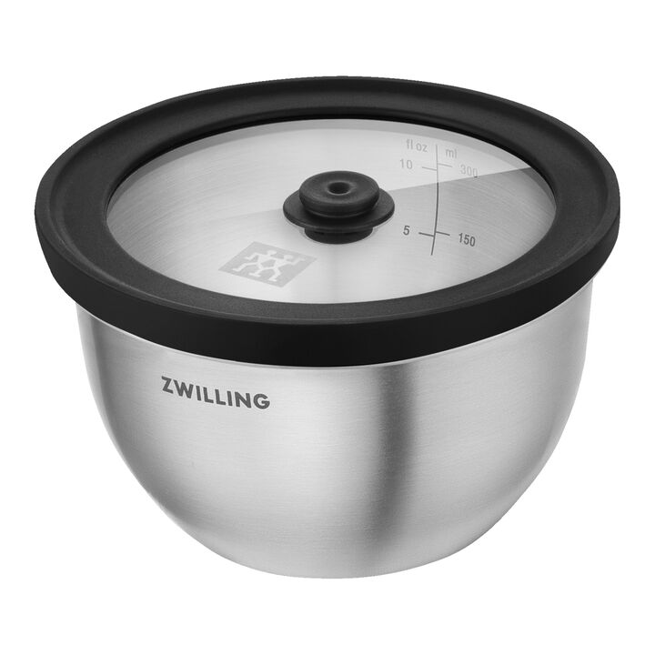 ZWILLING FRESH & SAVE, FRESH & SAVE Stainless Steel BOWLS with NEW LID & Cordless Vacuum PUMP, large 4