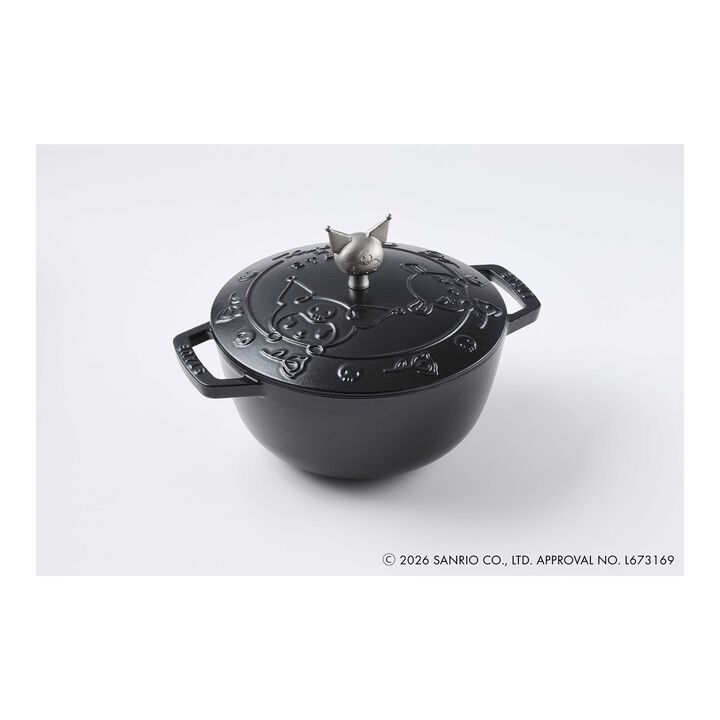 鋳物ホーロー鍋, Wa-NABE・フレンチオーブン Kuromi 20 cm, 鋳鉄, large 1