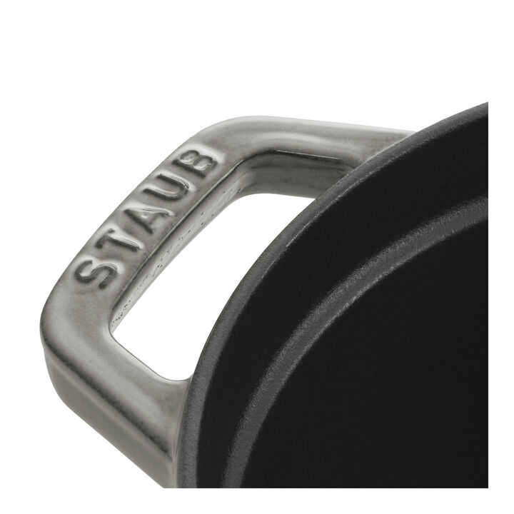 鋳物ホーロー鍋, ピコ・ココット 27 cm, オーバル, グレー, 鋳鉄, large 4