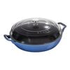 Braisers, 12-inch, Saute Pan With Glass Lid, Metallic Blue, small 1