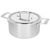 5.5 qt, 18/10 Stainless Steel, Dutch Oven with lid ,,large