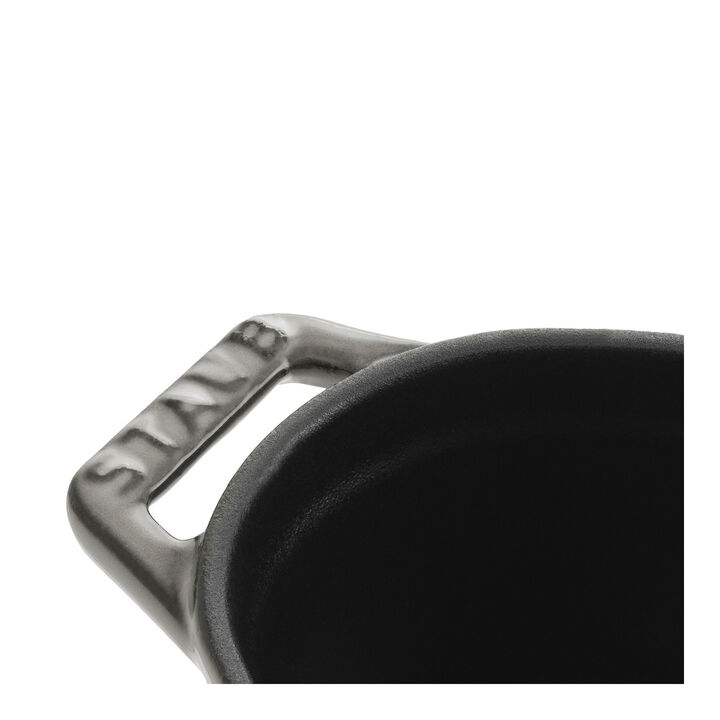 鋳物ホーロー鍋, ピコ・ココット 11 cm, オーバル, グレー, 鋳鉄, large 3