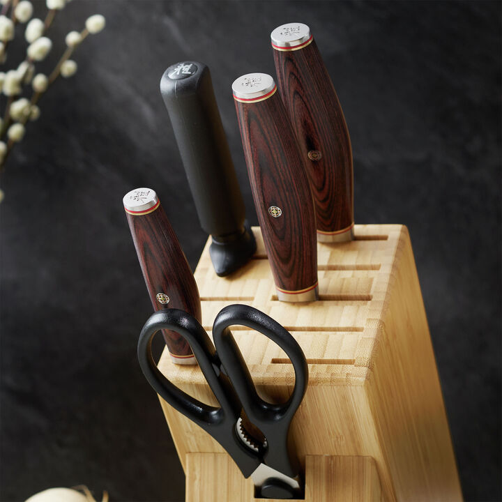 Artisan, 7-pc, Knife block set, natural, large 3