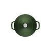 28 cm round Cast iron Saute pan Chistera basil-green,,large