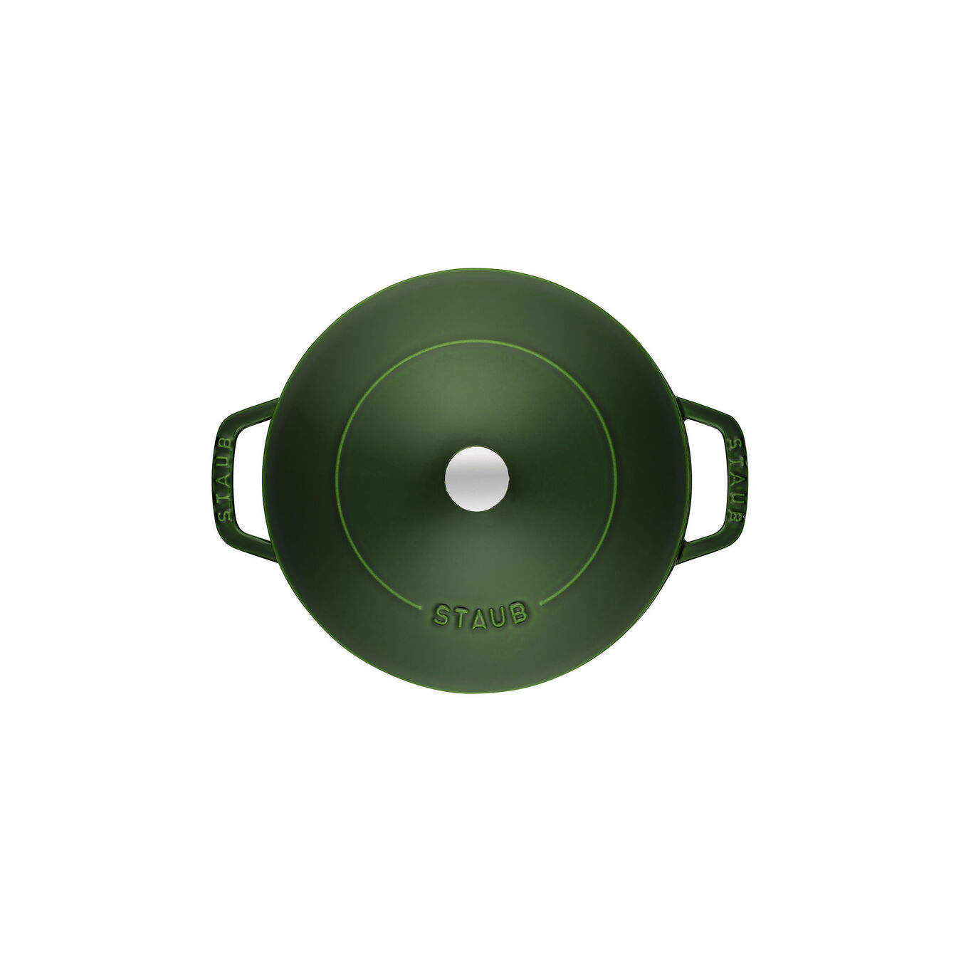 28 cm round Cast iron Saute pan Chistera basil-green,,large 5