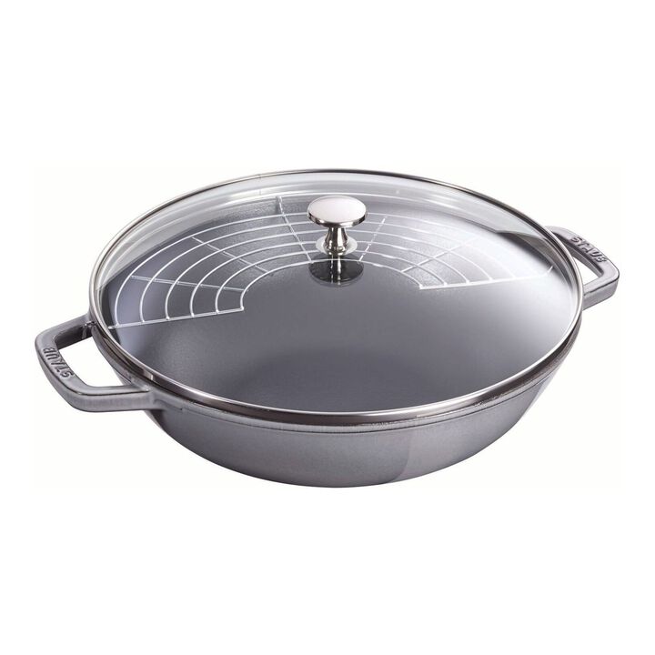 Cast Iron, 12-inch, Perfect Pan, Graphite Grey, large 1