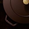 La Cocotte, 26 cm round Cast iron French oven chocolate, small 7