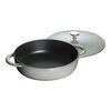 2.5 l cast iron round Saute pan, graphite-grey - Visual Imperfections,,large