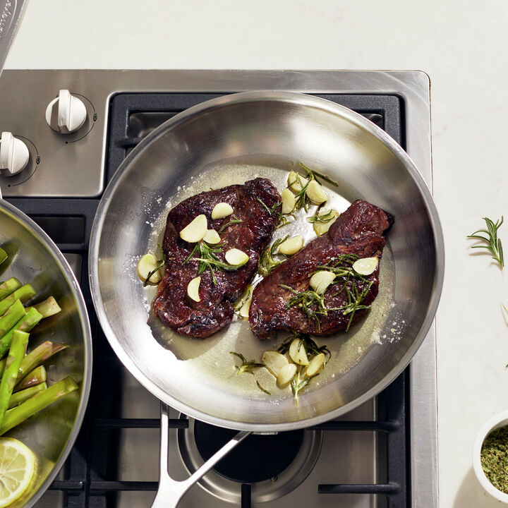 Industry, 2-pc Stainless Steel Fry Pan Set, large 2