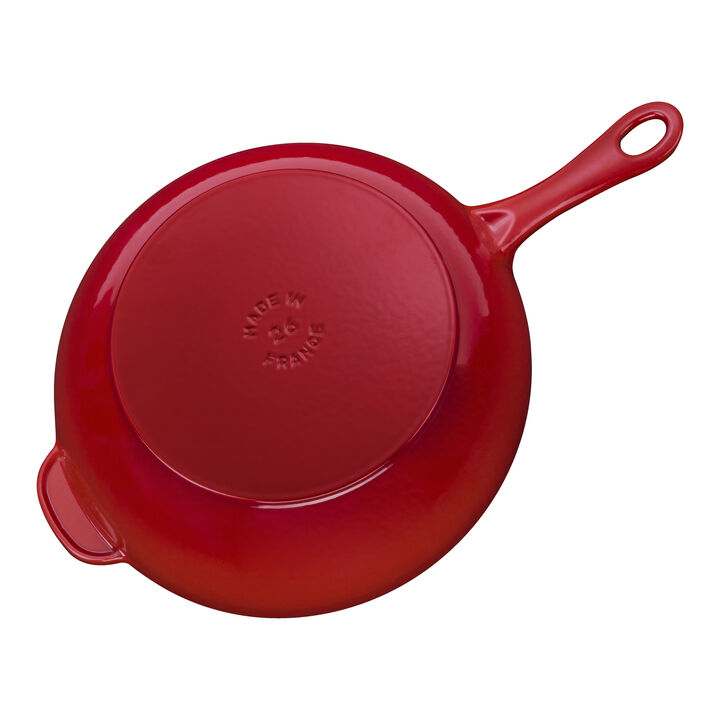 Cast Iron, 10-inch, Daily Pan With Glass Lid, Cherry, large 3