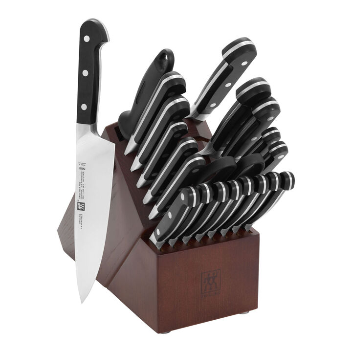 Pro, 22-pc, Knife block set, black matte, large 1