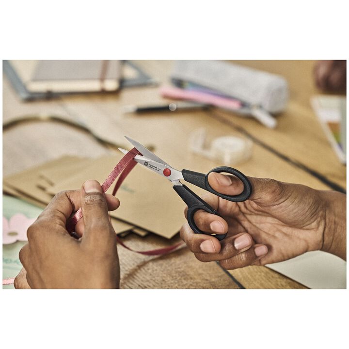 TWIN L, 11 cm, Household shear, black, large 2