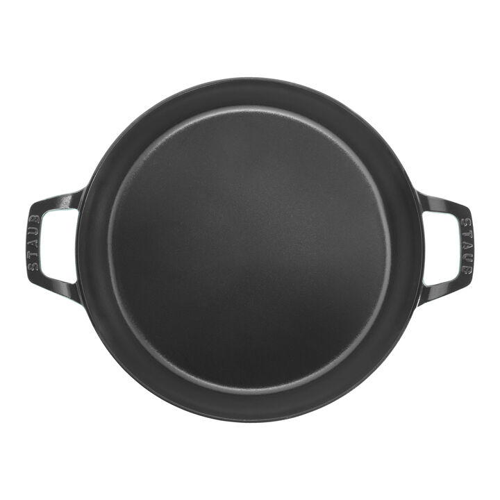 Cast Iron, 3.5 qt, Braiser With Glass Lid, Turquoise, large 4