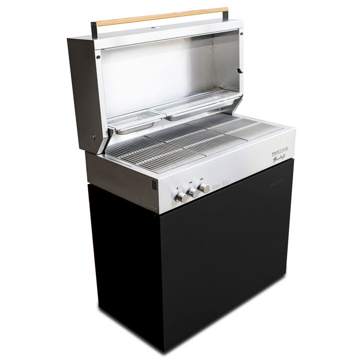 Flammkraft Model D, Natural gas grill, black matte, large 2