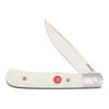 Outdoor, 3-inch, Flipper Folding Pocket Knife, White G10, small 1