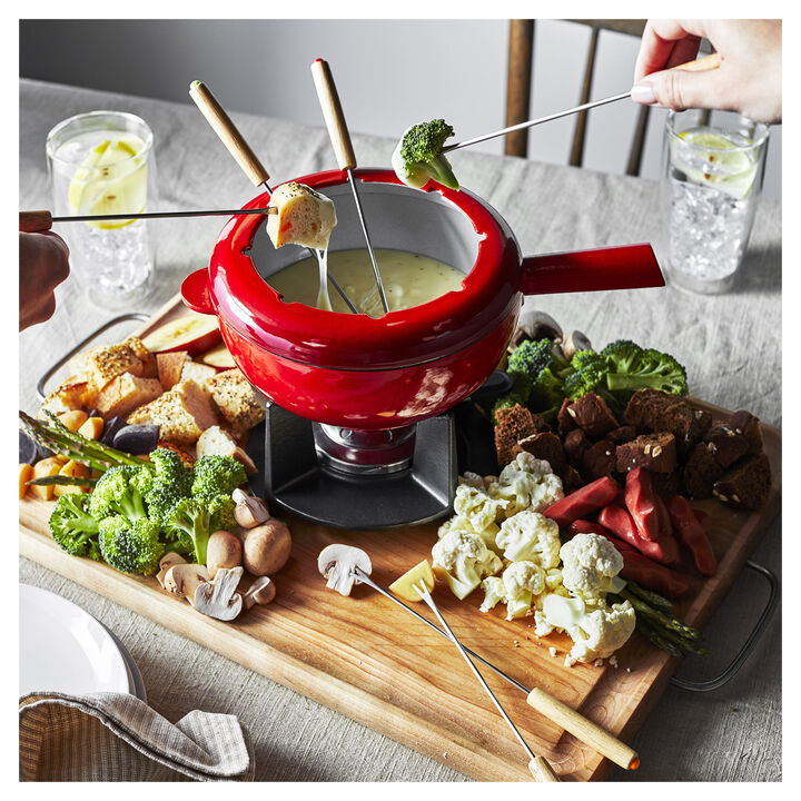8-inch, Fondue Set, cherry, large 2