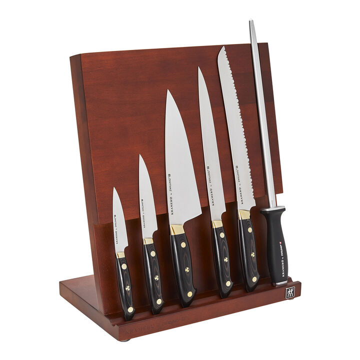 Bob Kramer Carbon 2.0, 7-pc, Knife block set, brown-black, large 1